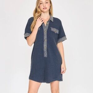 Umgee Mineral Wash Romper